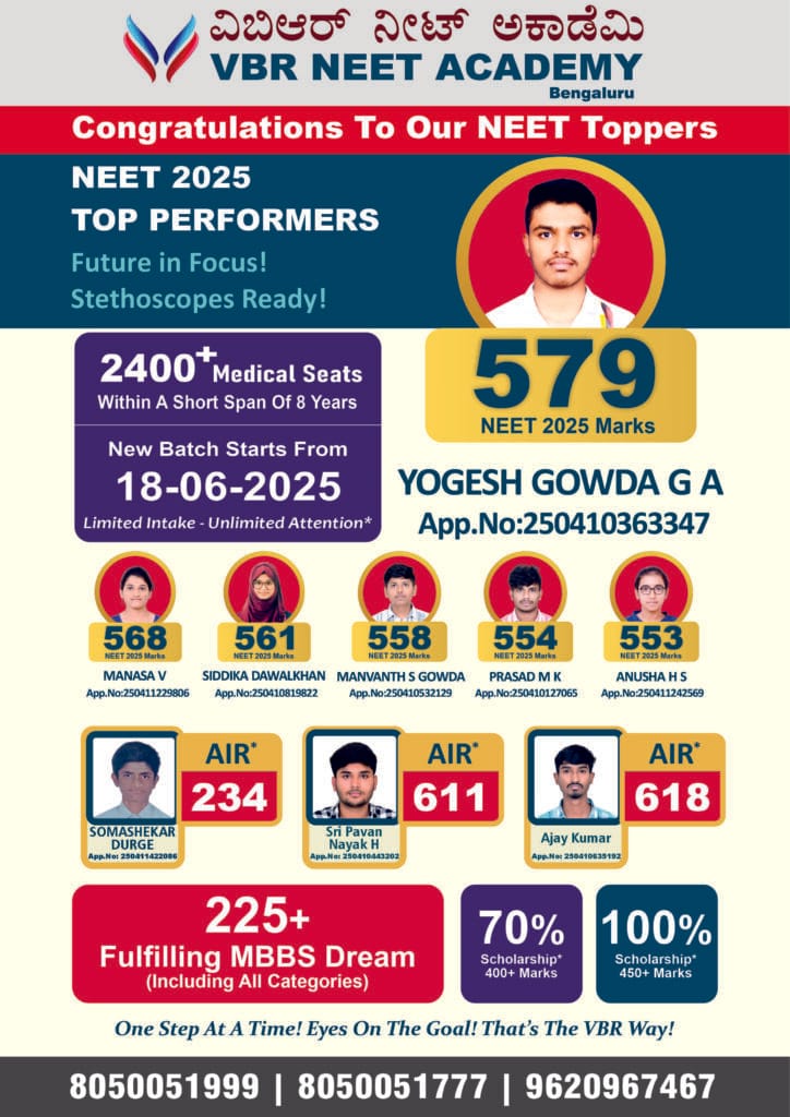VBR NEET Achievers - 2025