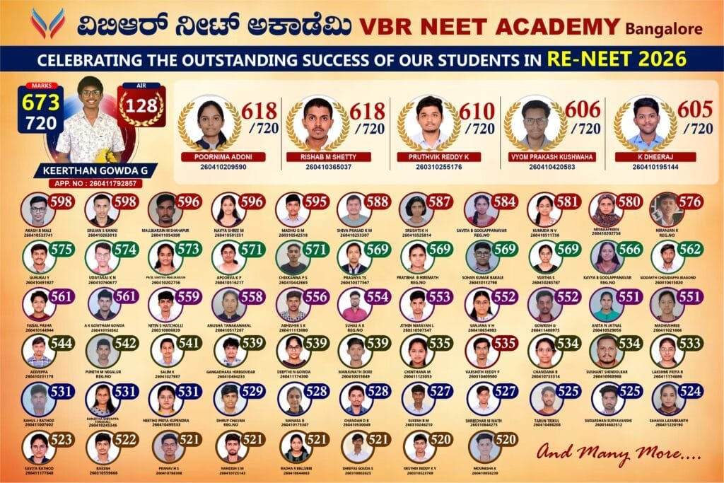 VBR NEET ACADEMY Celebrating NEET 2026 Results